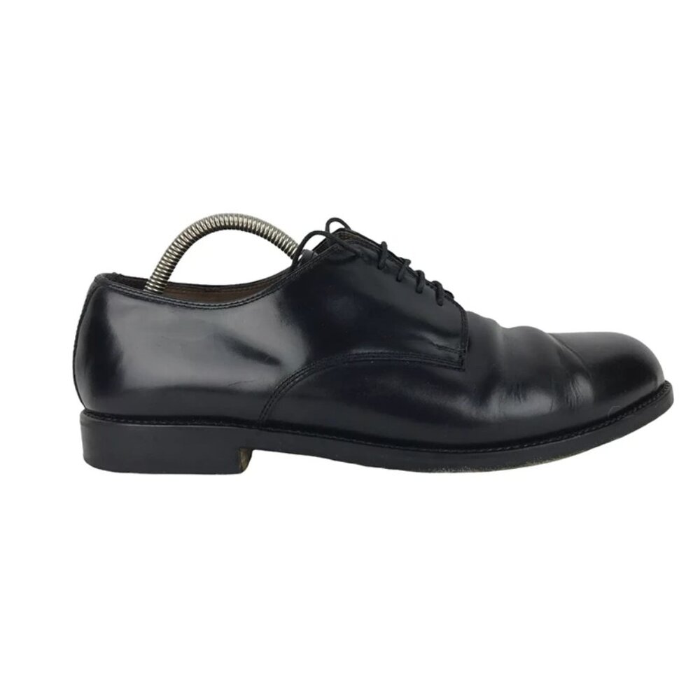 Lott Concept Mens Black Round Toe Lace Up Leather‎ Oxford Shoes Size US 9